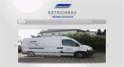 Desktop Screenshot of estrichbau-stiegler.de